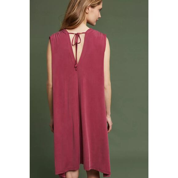 ANTHROPOLOGIE Eri + Ali Briella Tunic Dress Size Small Purple Pink Red Relaxed - Picture 3 of 16